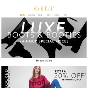 *24-HR* Prices on *LUXE* Boots & Booties