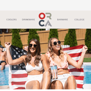 Wave the Red, White, and Blue with ORCA Drinkware!