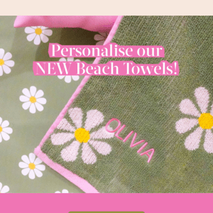 Personalise Your Beach Towel 📣