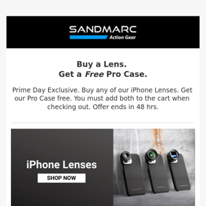 Get a Free Pro Case. Buy an iPhone Lens.