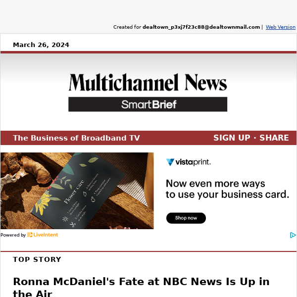 Ronna McDaniel's Fate at NBC News Is Up in the Air