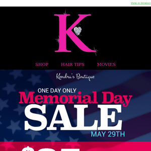 MEMORIAL DAY SALE - EXTENDED UNTIL END OF TODAY! 🇺🇸