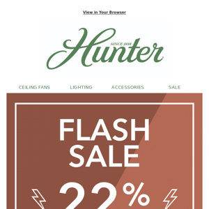 FLASH SALE: 22% off EVERYTHING all day!