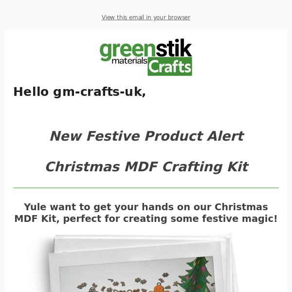 Christmas MDF Crafting Kit