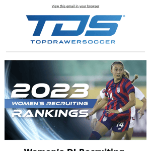 Women’s DI Recruiting Rankings + TeamRank Top 2️⃣5️⃣