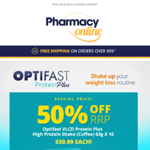 Special Deals! Huge Savings on Optifast Protein Plus, Henry Blooms, Colgate + more!