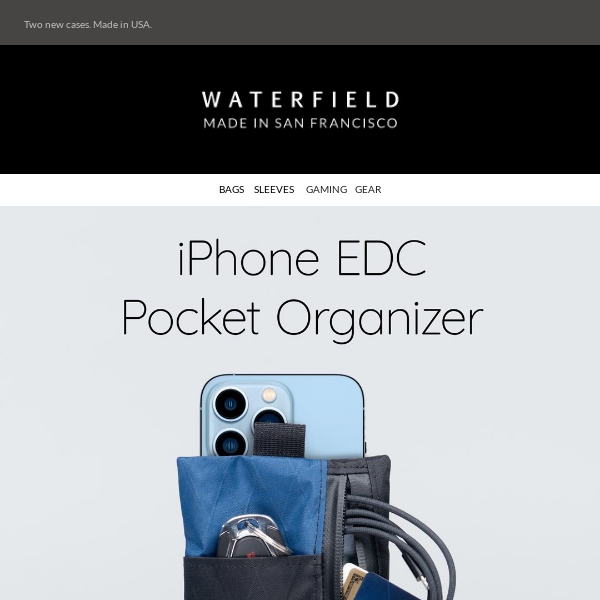 iPhone EDC Pocket Organizer 2023, USA Made