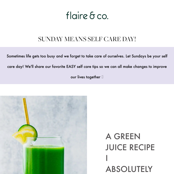 Self Care Day: Green Juice Recipe 💚