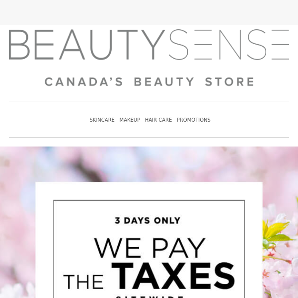 Spring savings with no tax sitewide!