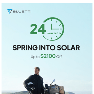 ⏰Last 24H to Save Up to $2100 in BLUETTI Spring Sale