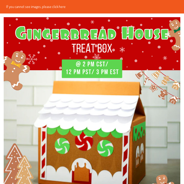 LIVE Today: Gingerbread house treat box