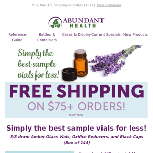 Simply the best sample vials for less!