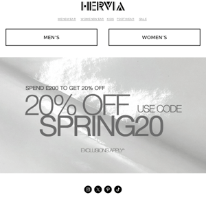 20% off with code SPRING20, for a limited time only