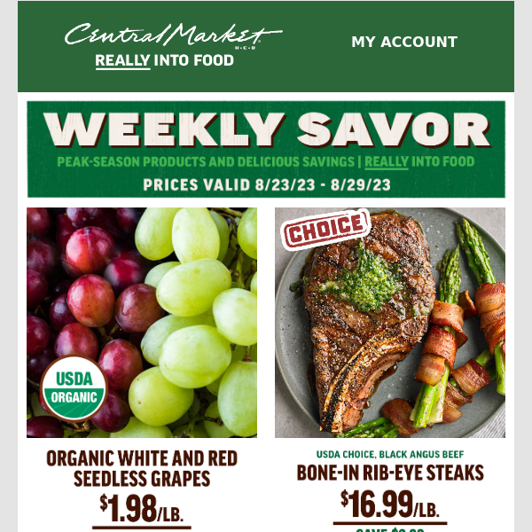 Your Central Market Weekly Savor is Here!