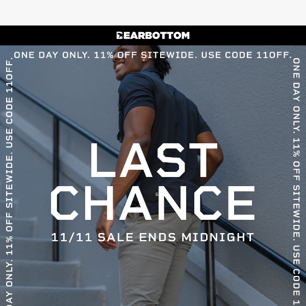 LAST CHANCE: 11% OFF SITEWIDE