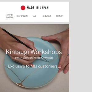 Kintsugi weekend - end of March!