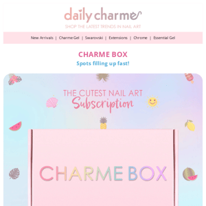 Charme Box Spots ❤️‍🔥 Filling Up Fast!