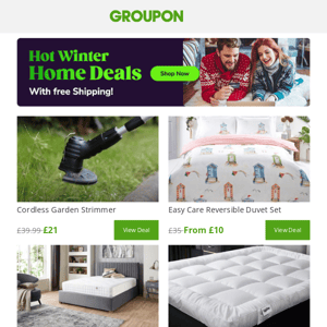 HOT Winter Home & Bedroom Deals! Up to 68% Off + FREE SHIPPING!