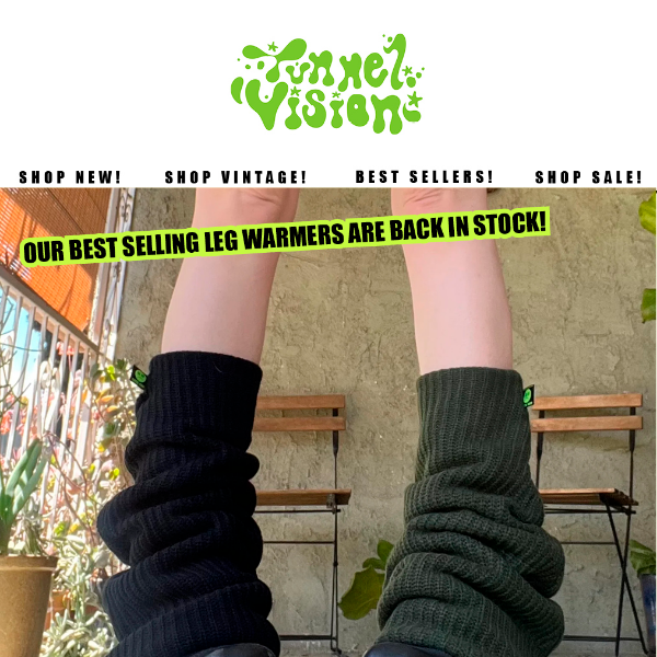 LEG WARMER RESTOCK! NEW BAGGY PANTS!