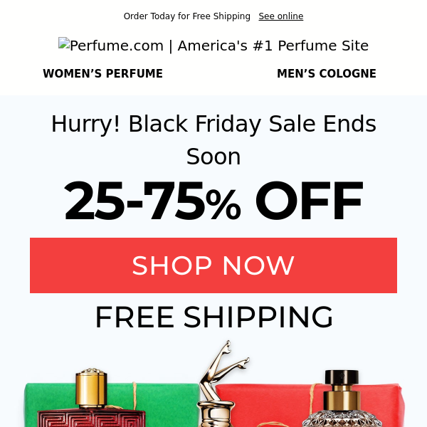 Hurry!  Versace Eros Black Friday Savings Ends Soon