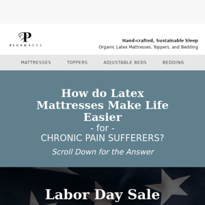 Latex Benefits for Chronic Pain