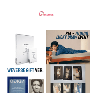 Last Chance to get RM - INDIGO Lucky Draws & Weverse Gift
🎁