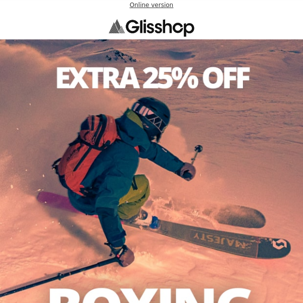 Boxing day 🎁 an extra 25% off