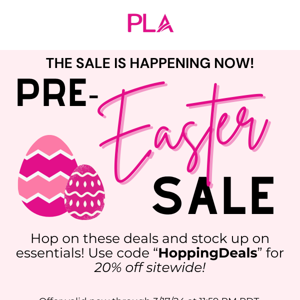 20% Off with Our Pre-Easter Sale! 🐰