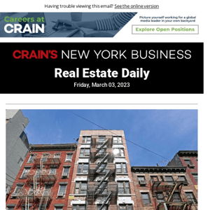 Chinatown building vacated | UES co-op sale | Flatiron Building auction