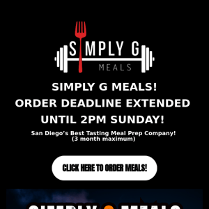 Order Today And Get Meals Monday! Special Offer
