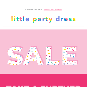 🥳 Take a further 20% off SALE 🌈