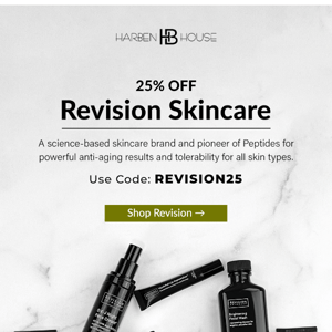 25% Off Revision Skincare!