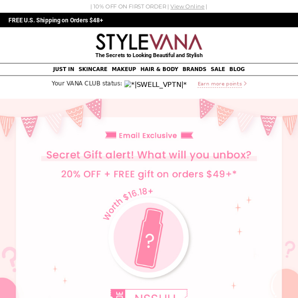 Reveal your MYSTERY GIFT + exclusive 20% OFF sitewide discount🏃🏻‍♀️
