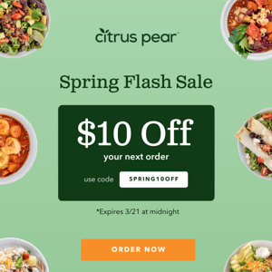LAST CHANCE: Spring Flash Sale Ends at Midnight! 