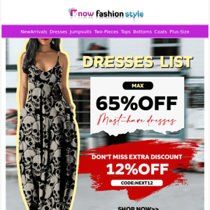 Dresses max 65%OFF! Enough for all ocassion🤗