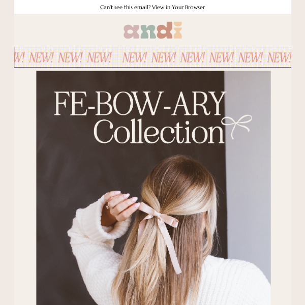 NEW ARRIVALS: FE-BOW-ARY Just Dropped! 🎀✨