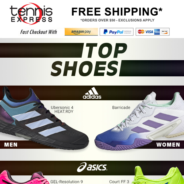📈The Top Shoes From Your Favorite Brands - Tennis Express