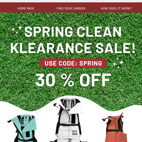 Save 30% on Klearance Items