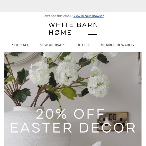 🐰 Spruce up Your Home! 20% Off Easter Decor 🐰