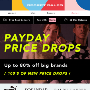 NEW PRICE DROPS! Up to 80% off ASOS, PUMA & more.