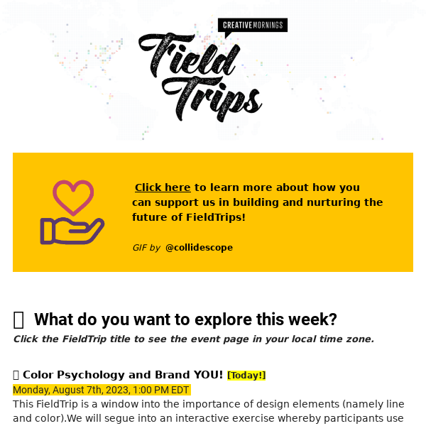 👩‍🎤 Virtual FieldTrips: Watercolor, Music Party, Ethical Products, & more