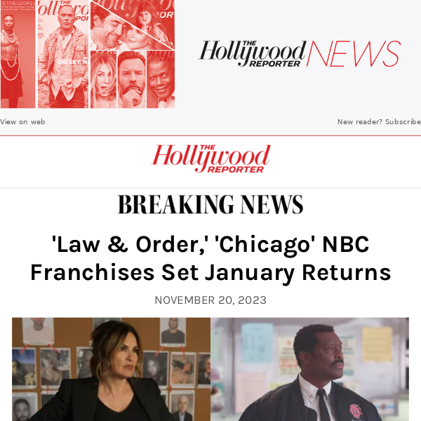 'Law and Order,' 'Chicago' NBC Franchises Set January Returns