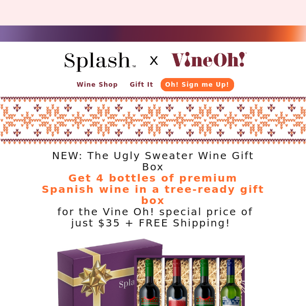 NEW: The Ugly Sweater Wine Gift Box Is Here!