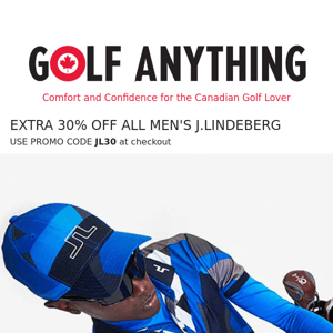 EXTRA 30% OFF J.LINDEBERG - TODAY