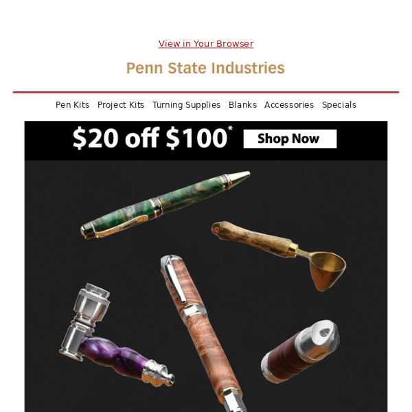 Penn State Industries, Pen Turning
