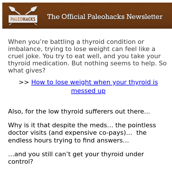 how to lose weight when your thyroid's messed up