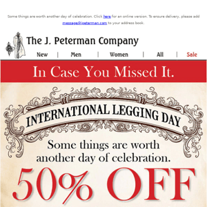 In Case You Missed It. 50% Off Essential Leggings