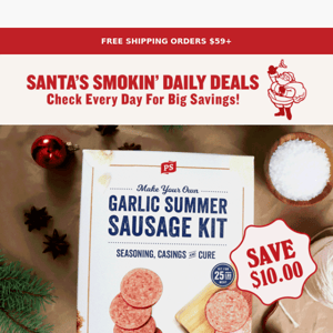 Santa's Smokin' Deals🎅BOGO 50% OFF Sausage Kits