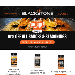 10% Off All Sauces & Seasonings