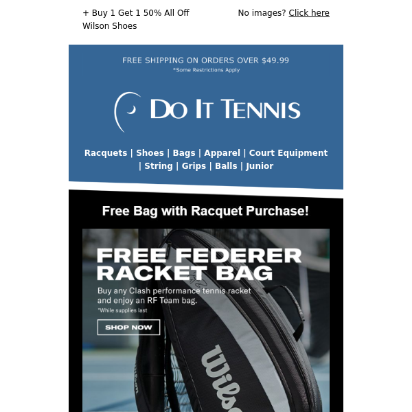 Free Federer Bag w Racquet Purchase ❗❗